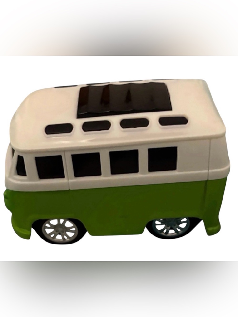 Green and White Kids Camper Bus Van - Classic Play Vehicle - Picture 2 of 4